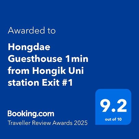 Hongdae Guesthouse 1Min From Hongik Uni Station Exit #1 Seúl Exterior foto
